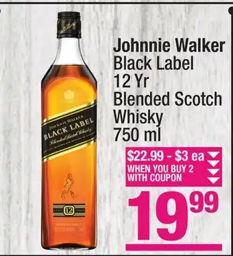 Super King Markets Johnnie walker black label 12 yr blended scotch whisky offer
