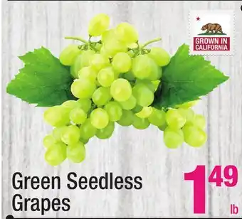 Super King Markets Green seedless grapes offer