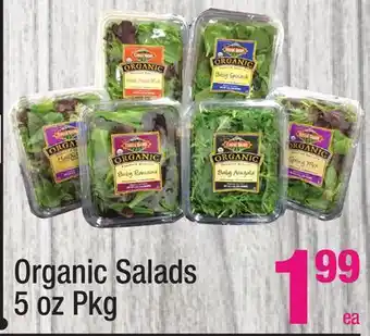 Super King Markets Organic salads offer