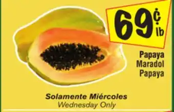 El Super Maradol papaya offer