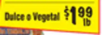 El Super Dulce o vegetal offer