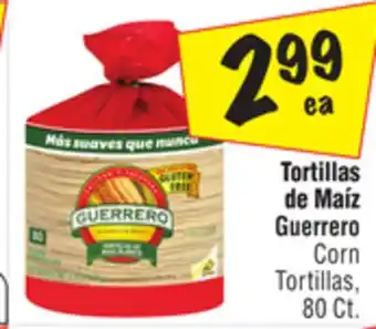El Super Guerrero corn tortillas offer