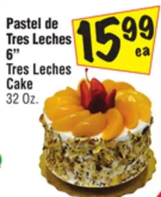 El Super 6 tres leches cake offer