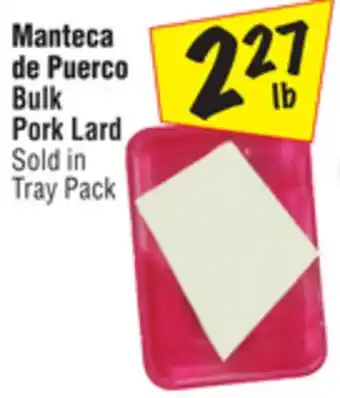El Super Bulk pork lard offer