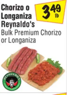 El Super Reynaldo's bulk premium chorizo or longaniza offer