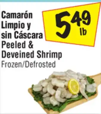 El Super Peeled & deveined shrimp offer