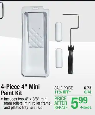 Menards Bestt liebco master 4 high density foam mini-roller kit - 4 piece offer