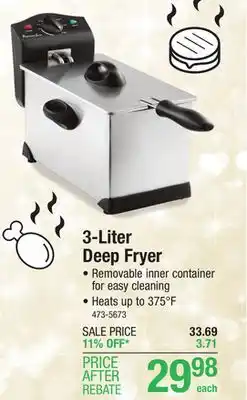 Menards Professional series deep fryer - 12 cups offer