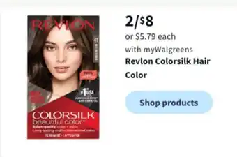 Walgreens Revlon colorsilk hair color offer