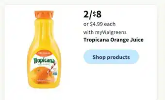 Walgreens Tropicana orange juice offer