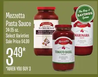 Jewel-Osco Mezzetta pasta sauce offer
