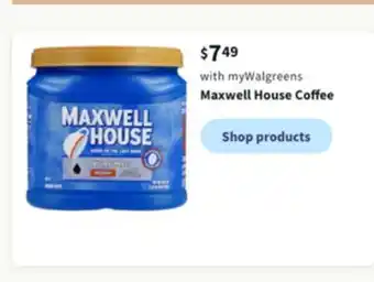 Walgreens Maxwell house coffee offer