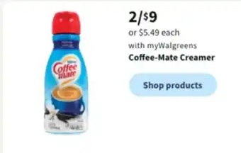 Walgreens Coffee-mate creamer offer