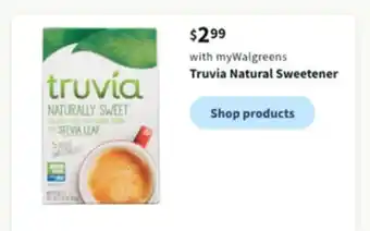 Walgreens Truvia natural sweetener offer