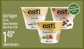 Jewel-Osco Esti yogurt offer