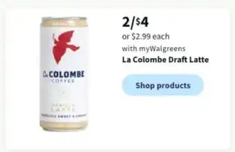 Walgreens La colombe draft latte offer