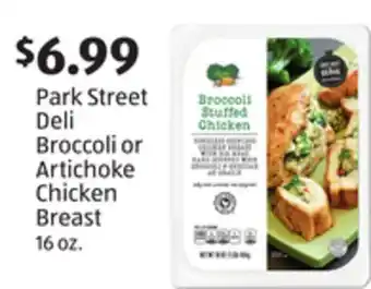Aldi Park street deli broccoli or artichoke chicken breast offer