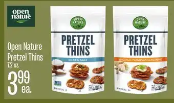 Jewel-Osco Open nature pretzel thins offer