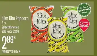 Jewel-Osco Slim kim popcorn offer