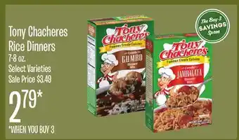 Jewel-Osco Tony chacheres rice dinners offer