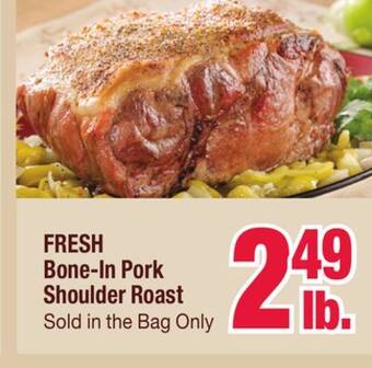 Jewel-Osco Fresh bone-in pork shoulder roast offer