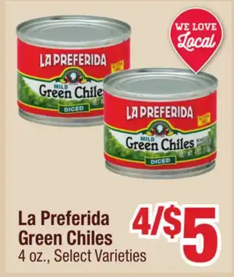 Jewel-Osco La preferida green chiles offer