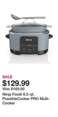 Kohl's Ninja foodi 8.5-qt. possiblecooker pro multi-cooker offer