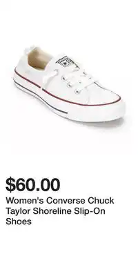 Kohl's Women's converse chuck taylor shoreline slip-on shoes offer