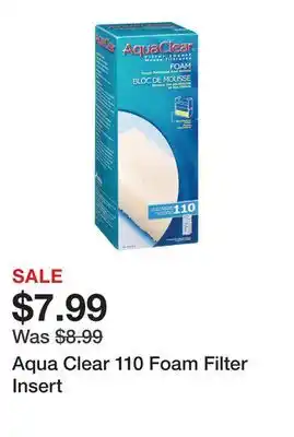 Petsmart Aqua clear 110 foam filter insert offer