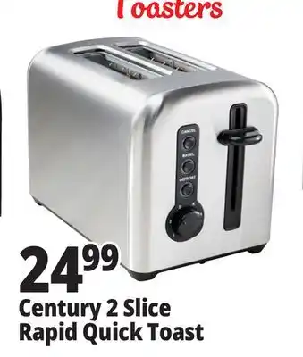 Ocean State Job Lot Century 2 slice rapid quick toast offer