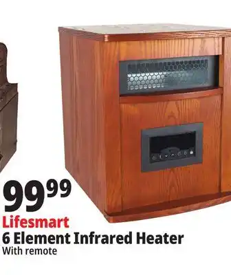 Ocean State Job Lot Lifesmart 6-element smart boost infrared space heater offer