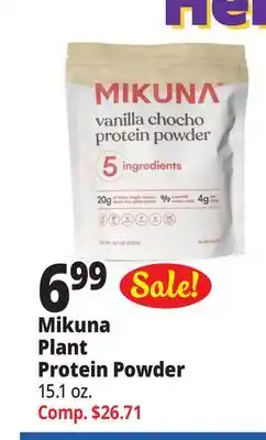 Ocean State Job Lot Mikuna plant protein powder offer