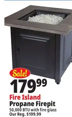 Ocean State Job Lot Fire island propane firepit offer