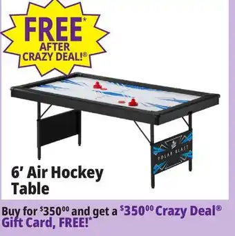 Ocean State Job Lot Fat cat polar blast folding air hockey table, 6' offer