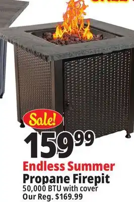Ocean State Job Lot Endless summer square lp gas outdoor fire pit with cover offer
