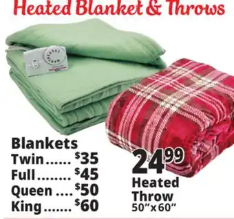 Ocean State Job Lot Heated blanket & throws offer