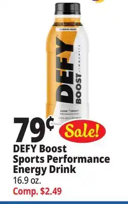 Ocean State Job Lot Defy boost sports performance energy drink offer