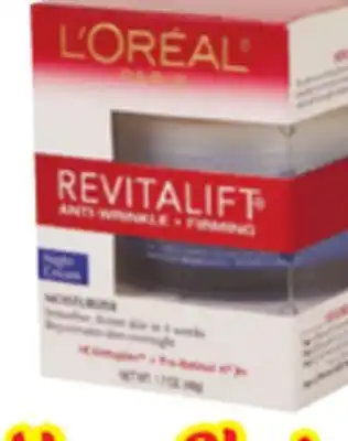 Ocean State Job Lot L'oreal revitalift anti-wrinkle + firming night cream, 1.7 oz offer