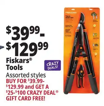 Ocean State Job Lot Fiskars tools offer