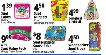 Ocean State Job Lot Suet cakes offer
