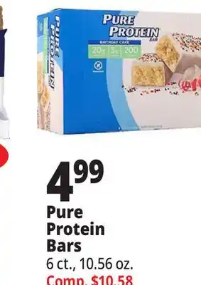 Ocean State Job Lot Pure protein bars offer
