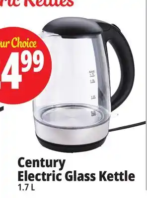 Ocean State Job Lot Century glass electric tea kettle, 1.7 l offer