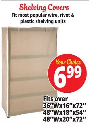 Ocean State Job Lot Shelving covers offer