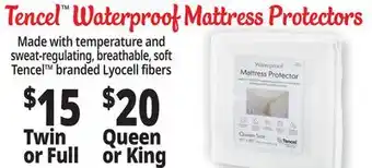 Ocean State Job Lot Tencel waterproof mattress protectors offer