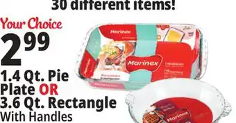 Ocean State Job Lot Marinex glass bakeware pie plate offer