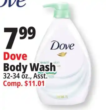 Ocean State Job Lot Dove body wash offer