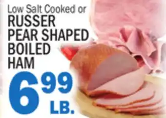 C Town Russer pear shaped boiled ham offer
