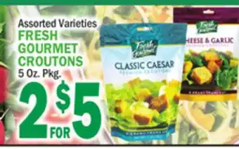 C Town Fresh gourmet croutons offer