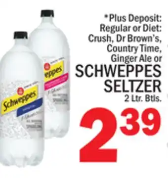 C Town Schweppes seltzer offer