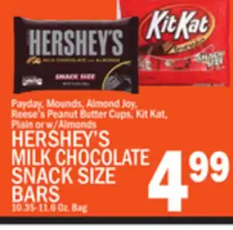 C Town Hershey's milk chocolate snack size bars offer
